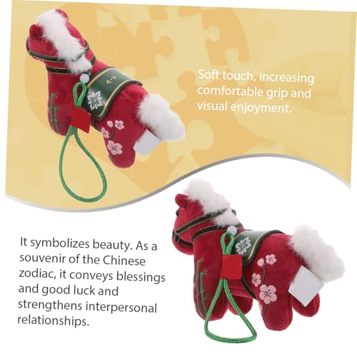 ibasenice Chinesisches Sternzeichen Pferd Plüsch Anhänger Jahr Kuscheltier Maskottchen Weiches Auto Rucksack Dekoration Charm ibasenice Chinesisches Sternzeichen Pferd Plüsch Anhänger Jahr Kuscheltier Maskottchen Weiches Auto Rucksack Dekoration Charm von ibasenice