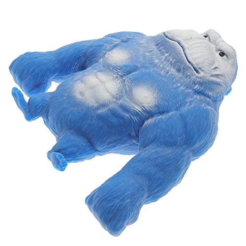 ibasenice Dekompressions-Gorilla Dschungeltierfiguren Stretch-Gorilla Gorilla quetschen quetschbares Tier interaktives stressabbau Tiere quetschen Blue von ibasenice