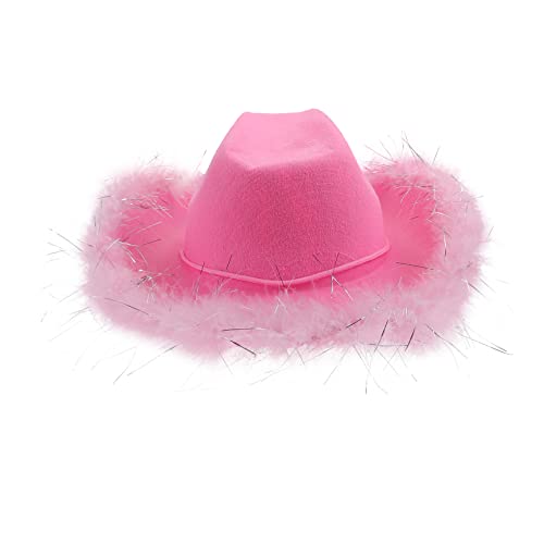 ibasenice Hat Filzhut- Im Westlichen Stil Party-kopfschmuck Glitzernder Cowgirl-hut für Männer für Partys von ibasenice