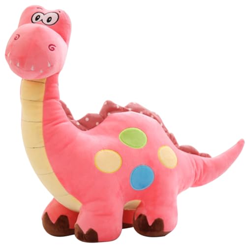 ibasenice Dinosaurier Plüschtier Babypuppen Für Babys Das Tier Stofftier Kind Kinderspielzeug Mädchenspielzeug Kindertiere Chinesische Dinosaurierpuppe Rosa Pp Baumwolle von ibasenice