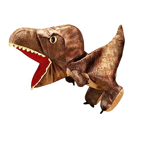 ibasenice Dinosaurier-handpuppe Rollenspiel Handpuppe Geschichte Sprechende Handpuppe Brown Plüsch von ibasenice