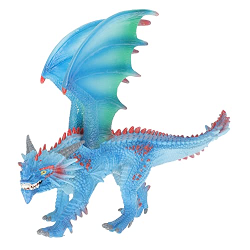 ibasenice Dinosaurier-handpuppen Mini-Spielzeug Neuartige Dinosaurierfigur Gehirnspielzeug Spielzeug Für Kinder Tierisches Spielzeug Puzzle-Spielzeug Neuartige Dinosaurierstatue PVC Blue von ibasenice