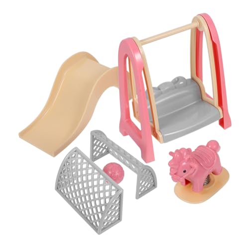 ibasenice Doll House Spielplatz Rutsche Schaukel Schaukelpferd und Fußballtor Mini Haus Zubehör für Kreative Spielwelten und Puppenstubendekoration ibasenice Doll House Spielplatz Rutsche Schaukel Schaukelpferd und Fußballtor Mini Haus Zubehör für Kreative Spielwelten und Puppenstubendekoration von ibasenice