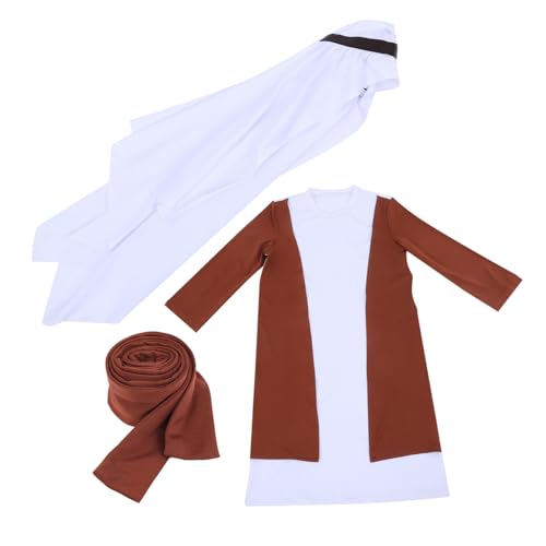 ibasenice Dubai Shepherd Kostüm Traditionelles Shemagh für Jungen Halloween Ritterkleid Arabisches Kostüm von ibasenice