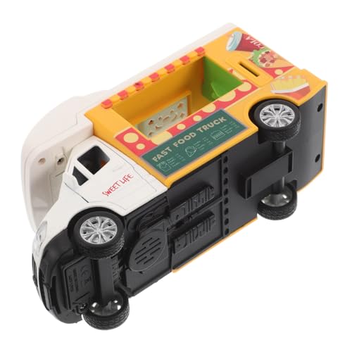 ibasenice Food Truck Modellauto Spielzeug Spielzeug Spielzeug Kinderspielzeug Truck Spielzeug Food Truck Food Truck Spielzeug Spielküchen Zubehör Outdoor Pull Back von ibasenice