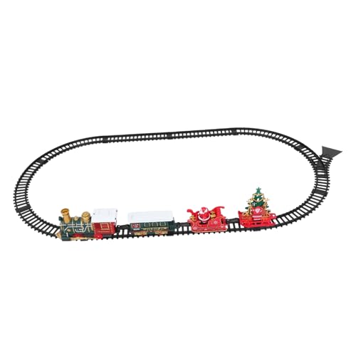 ibasenice Elektrischer Weihnachtszug mit Licht und Sound Batteriebetriebene Lokomotive und Schienen Kreatives für Festliche Weihnachtsbaum-deko Einfache Montage ibasenice Elektrischer Weihnachtszug mit Licht und Sound Batteriebetriebene Lokomotive und Schienen Kreatives für Festliche Weihnachtsbaum-deko Einfache Montage von ibasenice