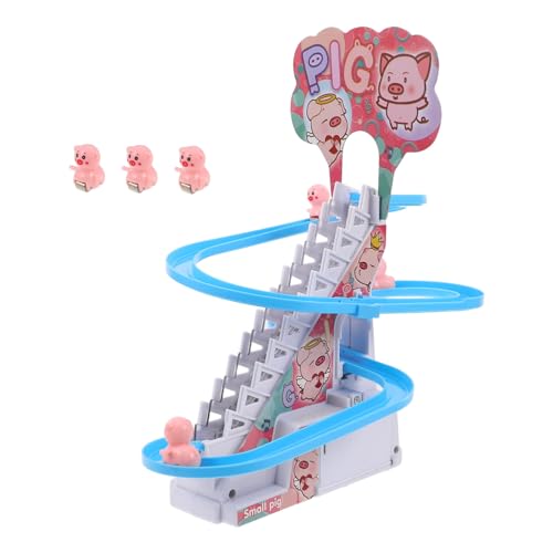 ibasenice Elektrisches Kleinkindspielzeug Set mit Led-lichtern Musik und Automatischem Treppensteigen Interaktives Bär-rennspiel mit Rutschbahn für Motorische und Kreatives ibasenice Elektrisches Kleinkindspielzeug Set mit Led-lichtern Musik und Automatischem Treppensteigen Interaktives Bär-rennspiel mit Rutschbahn für Motorische und Kreatives von ibasenice