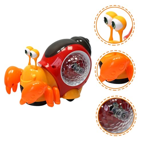 ibasenice Elektrisches Krabbelspielzeug für Junge Mädchen Monate Interaktiver Krabben lauflernspielzeug mit Musik und Licht Rotierende Schale zur Motorikförderung Weiche Silikonaugen ibasenice Elektrisches Krabbelspielzeug für Junge Mädchen Monate Interaktiver Krabben lauflernspielzeug mit Musik und Licht Rotierende Schale zur Motorikförderung Weiche Silikonaugen von ibasenice