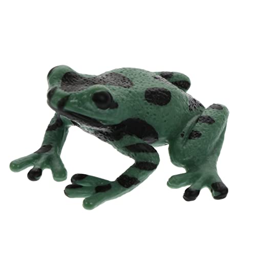 ibasenice Frosch-Modell kindererziehung aufklärung ziernieten Decor Amphibie Tierskulptur im Freien tortendeko Einschulung Ausstellungsmodelle Tierdekoration Plastik Green von ibasenice