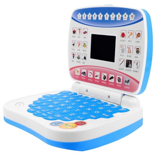 ibasenice Frühlernmaschine Für Kinder Spielzeug Mini-Simulation Laptop Frühlernmaschine Englisch-Lernspielzeug Laptop-Spielzeug Kleinkind-Puzzle Computermusik Computerspielzeug von ibasenice