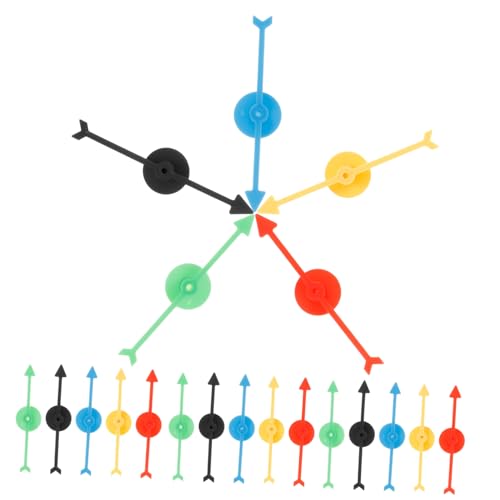 ibasenice Für Brettspiele DIY Spielpfeile Ersatzpfeile Für Spiele Rotierende Spielzeiger 5 Farben von ibasenice