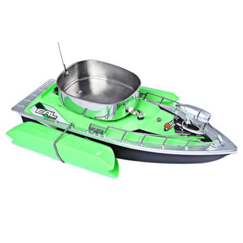 ibasenice Futterboot Angler ausrüstung angelboot rc Boats elektrisches Boot Boote ferngesteuert elektromotor Boot Remote Control Boat Elektroboote für Kinder RC Fischerboot RC-Boot Green von ibasenice