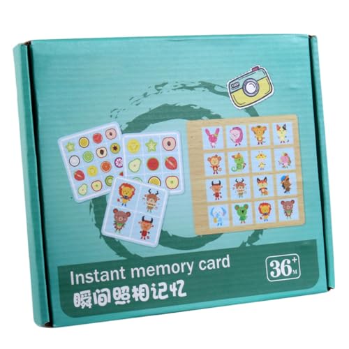 ibasenice Gedächtnisschach Für Kinder Spielzeug Für Kinder Kartenspiel Für Kinder Alphabet-Spielzeug Konzentrationsspielzeug Kinder Spielset Kinder-Memory-Matching-Spiel Spielzeuge Hölzern von ibasenice