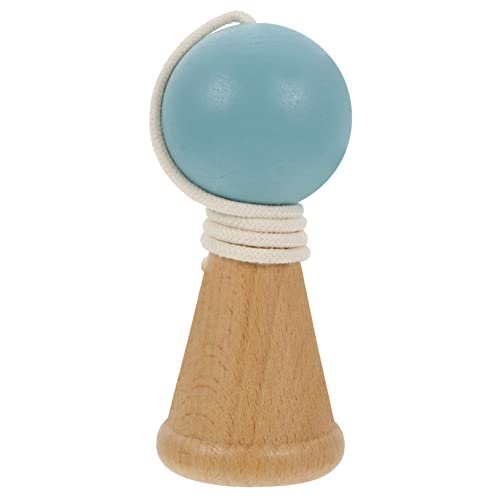 ibasenice Geschicklichkeitsball holzspielzeug jucarii pentru copii Hobby hühner zappeln Fähigkeiten Spiele Kendama- aus Holz bevorzugen Blue von ibasenice