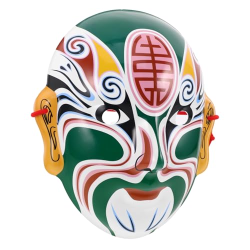ibasenice Gesichtsmaske Theatermasken Party-cosplay-requisiten Traditionelle Chinesische Maske Maskenprop Dekorative Maske Halloween-party-accessoire Theaterrollenmaske Grün Plastik ibasenice Gesichtsmaske Theatermasken Party-cosplay-requisiten Traditionelle Chinesische Maske Maskenprop Dekorative Maske Halloween-party-accessoire Theaterrollenmaske Grün Plastik von ibasenice