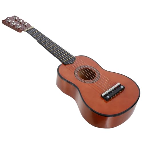 ibasenice Gitarrenspielzeug Für Kinder Gitarreninstrument Trainieren Gitarre Für Kinder, Anfänger Akustikgitarre Gitarrengeschenk Für Kinder Gitarre Zum Üben Musikinstrument Coffee Hölzern von ibasenice