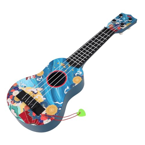 ibasenice Gitarrenspielzeug Für Kinder Ukulele Für Kinder Kleinkind Gitarre Kinder Gitarre Kleinkind Ukulele Spielzeug Simulationsgitarrenspielzeug Kleine Gitarre Spielzeuggitarre Blue Abs von ibasenice