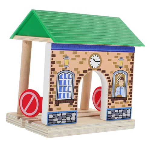 ibasenice Gleiszubehör Bahngleis Kinderspielzeug Adventskalender Stadt Zug holzeisenbahn für Train Set for Holzspielzeug für lustiger Bahnhof Kindermodell Plastik von ibasenice