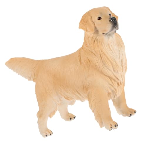 ibasenice Golden Retriever-Ornament Tierfiguren für Kinder Animals Toys for Hochzeitsfigur Tierfiguren Spielset Simulation Golden Retriever-Modell nachgemachte Hundepuppe schmücken von ibasenice