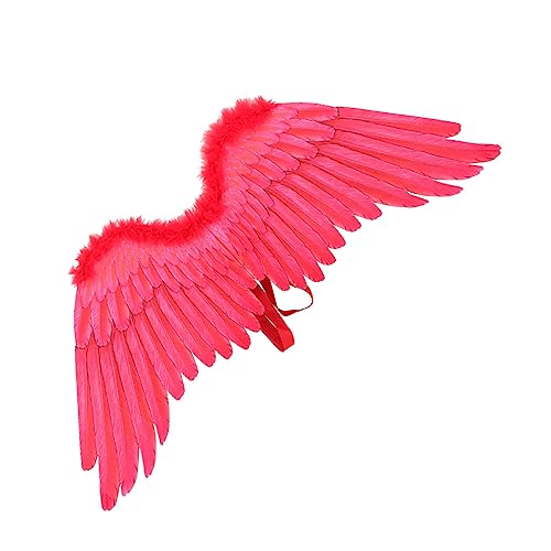 ibasenice Große Engel Flügel Kostüm Requisite für Halloween und Cosplay Rote Feder Flügel für Bühnenauftritte und Festliche Anlässe für Damen und Mädchen ibasenice Große Engel Flügel Kostüm Requisite für Halloween und Cosplay Rote Feder Flügel für Bühnenauftritte und Festliche Anlässe für Damen und Mädchen von ibasenice