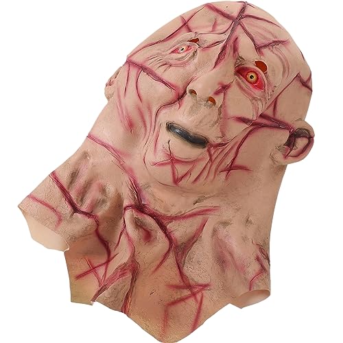 ibasenice Gruseliges Halloween Zombie-gesicht Halloween- Led-maske Halloween-zombie Gruselige Halloween-maske Halloween-kostüm Halloweenkostüm Beängstigend Schnabelmaske Masken Emulsion von ibasenice