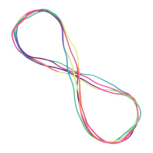 ibasenice Gummiband-Sprungspiel Spielzeug Fitness-Springseil elastisches Springseil Kinder springen Seil Chinesisches Springseil Seilspringen üben Fitness-Sprungseil Plastik von ibasenice