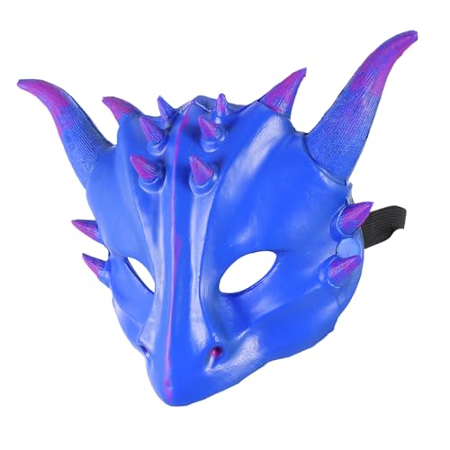 ibasenice Halloween-maske Maskerademaske Superhelden-maske Gruseliges Halloween Kostüm Karnevalsparty Halloween-cosplay Halloween-requisiten Rächermaske Masken Horror Pu-material Blue von ibasenice