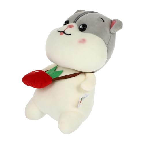 ibasenice Hamster Puppe Kinderspielzeug -Cartoon-Hamster-Puppe Hamsterpuppe Interessantes Hamsterpuppenspielzeug Hamster-Design-schmuck Party-Desktop-Ornament Plüsch von ibasenice