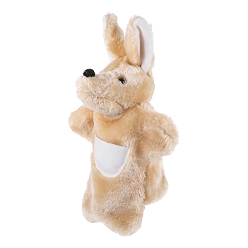 ibasenice Handpuppe Früherziehung Kindertiere Marionettenspielzeug Cartoon-handpuppen Tiere Spielzeugpuppe Tiere Handpuppe Kinderspielzeug Light Brown Plüsch von ibasenice