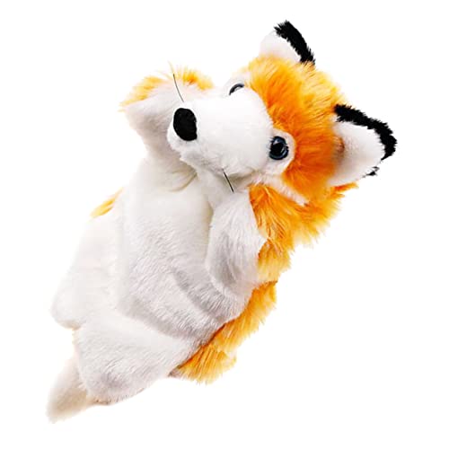 ibasenice Handpuppe Hand Puppet handspielpuppen Kreatives bidoof Plush zabawki stymulujące rozwój ausgestopft Kind Hase Fuchspuppe Plüschtier Babypuppen Fingerpuppen Orange von ibasenice