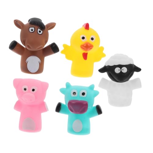 ibasenice Handpuppen Für Robuste Fingerpuppen Aus Weichem Material üße Tierdesigns Ideales Für Fingerspiele Und Pädagogisches von ibasenice