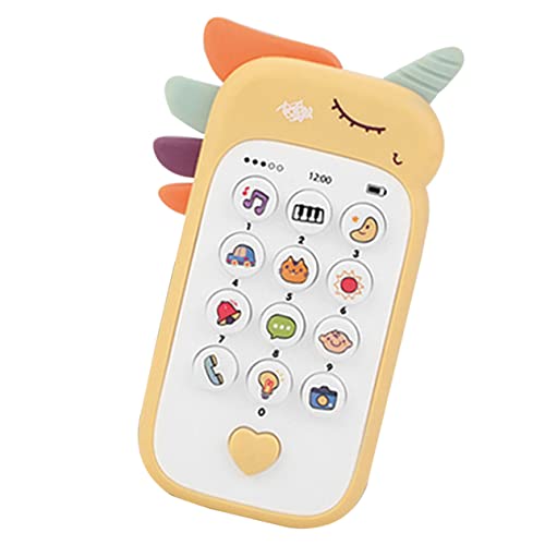 ibasenice Handy für kinderhandy Handy Handyspielzeug für Babys Frühpädagogisches Handyspielzeug für Kleinkinder Babyphone für den Haushalt Telefon Plastik Yellow von ibasenice