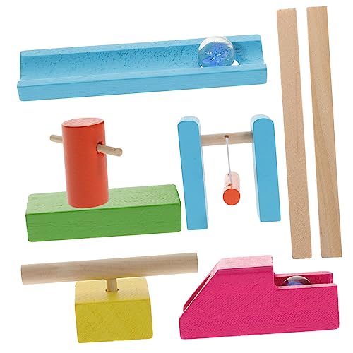 ibasenice Spieldose Bauklötze Spielzeug Grimms Holzspielzeug 1 Set Domino Bausteine Lustiges Domino Spiel Pädagogisches Für Bunte Bauklötze Für Frühe Bildung Und Kreatives von ibasenice