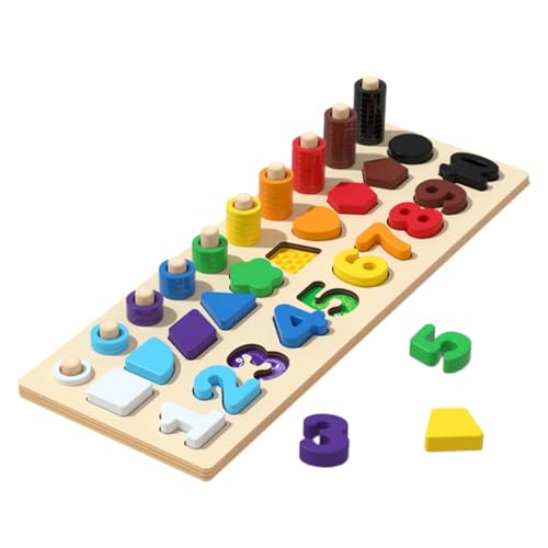 ibasenice Holz Zahlenspielzeug Puzzle Spiel für Kleinkinder Lernspiel Zahlen und Farberkennung Sicheres Holzmaterial für Vorschule und Kindergarten ibasenice Holz Zahlenspielzeug Puzzle Spiel für Kleinkinder Lernspiel Zahlen und Farberkennung Sicheres Holzmaterial für Vorschule und Kindergarten von ibasenice