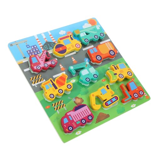 ibasenice Kinder Spielzeug Jungen Spielzeug Kinder Holzpuzzle Für 5 Teiliges Cartoon Lernspielzeug Für Kleinkinder Pädagogisches Puzzle Zur Der Frühen Entwicklung Und Spielerisches Lernen von ibasenice