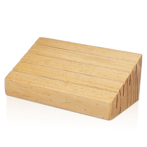 ibasenice Holzsockel Spielkartenfach Spielkartenhalter Spielkartenständer Kartenhalter Für Spielkarten Tischkartenhalter Aus Holz Kartendeckhalter Holzständer Brown Kiefernholz von ibasenice