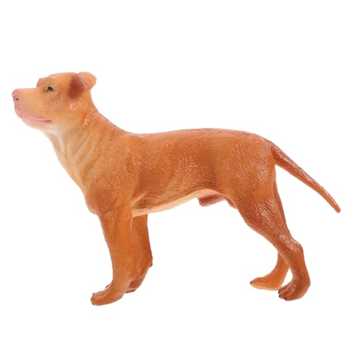 ibasenice Hundepuppe hühner Spielzeug Animal Figures quietschspielzeug für Hunde hundespielzeuge Dogs Toys Simulation von Tierfiguren Desktop-Hundedekoration vorbildlicher Hund Plastik von ibasenice