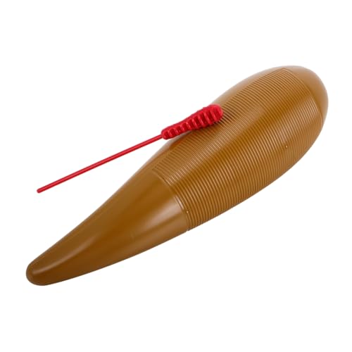 ibasenice Hupen Guiro Im Fischstil Guiro-Shaker-Instrument Guiro-bürstenschaber Guiro-Instrument Für Kinder Fisch-Guiro-Instrument Lateinamerikanisches Schlaginstrument Light Brown Plastik von ibasenice