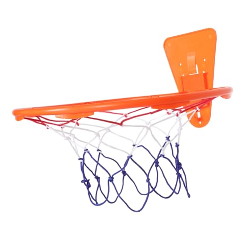 ibasenice Basketballkorb Für Jungen Und Mädchen Mini-Basketball-schießständer Zur Wandmontage Indoor-basketballbrett Stabiles Material Orangefarbener Rahmen von ibasenice