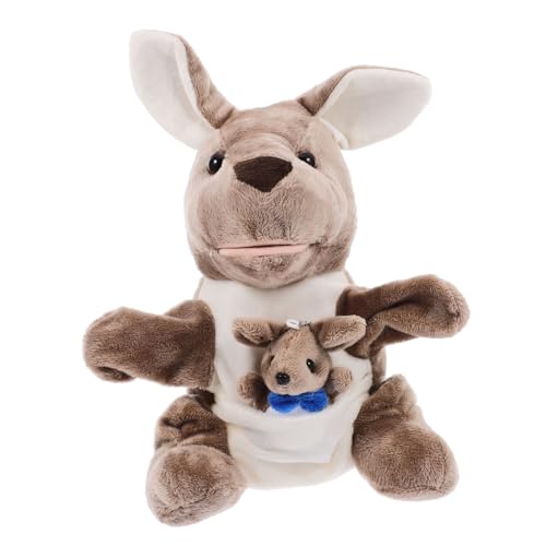 ibasenice Känguru-handpuppenspielzeug Handpuppe Aus Stoff Mit Tiermotiv Plüsch Handpuppe Interaktives Eltern-Kind- Handpuppe Für Plüsch-handpuppen Pp Baumwolle Blue von ibasenice