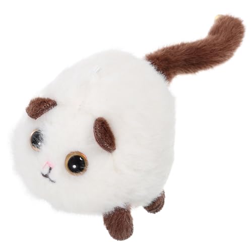 ibasenice Kätzchenspielzeug Kitten plüschkatze Plush cat Katzen plüschtiere katzenspielzeug spielzeuge ausgestopftes Tierspielzeug Kuscheltiere für Teenager PP Baumwolle Weiß von ibasenice