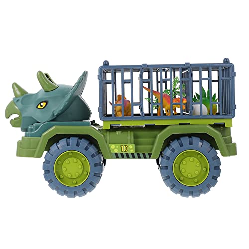 ibasenice Kinder-Dinosaurier-Technik-Autospielzeug Cartoon-Dinosaurier-Auto Zurückziehbares Technik-Spielzeug Kinderauto-Spielzeug (Triceratops) von ibasenice