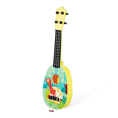 ibasenice Kindergitarre Ukulele Gitarren Für Kleinkindgitarre Für Kleinkinder Kinderspielzeug Minigitarre Für Kindergitarre Ukulelen Für Kindergitarre Ukulele Kunststoff von ibasenice