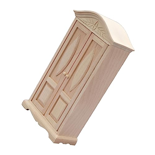 ibasenice Kleiderschrank kinderzimmerdeko Room Decoration Children Toys tischdeko esstisch weinachtsgeschenk Miniaturschrank für Kleiner Miniaturschrank Birke von ibasenice