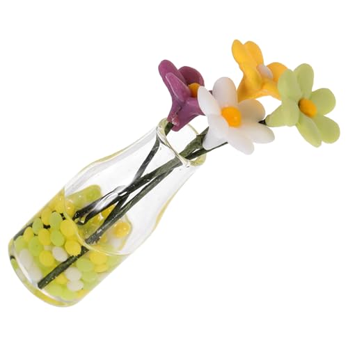 ibasenice Kleine Gänseblümchenvase Vase Töpfe Kleine Häuser Heimdekoration Mini Topf Miniatur Topfblumen Miniatur Blumentopf Dekoration Blumentopf Kunsthandwerk von ibasenice