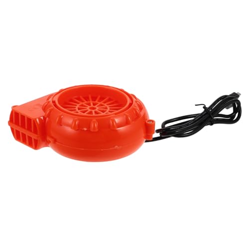 ibasenice Mini-USB-kostümventilator Gebläse Aufblasbarer Anzug Luftpumpe Schnelles Aufpumpen für Halloween Cosplay Orange Partyzubehör von ibasenice