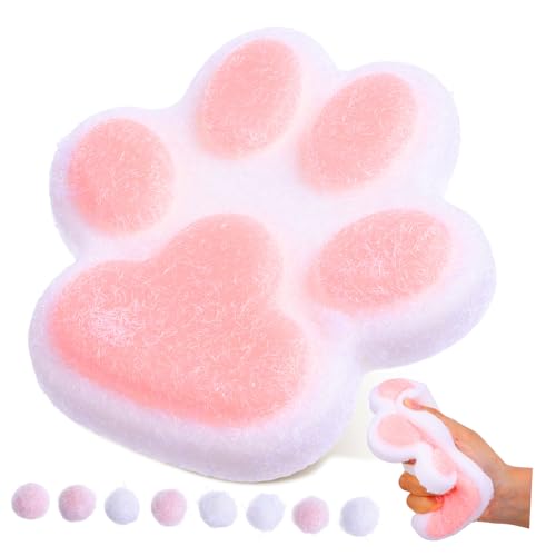 ibasenice Krallenspielzeug Für Katzen Squishy- Mit Pfotenmotiv Pfote Klebrig Matschig Katzenklebriges Squishy Pfote Matschig Groß Gelee Matschig Süße Sachen Gelee-Pfote PVC von ibasenice