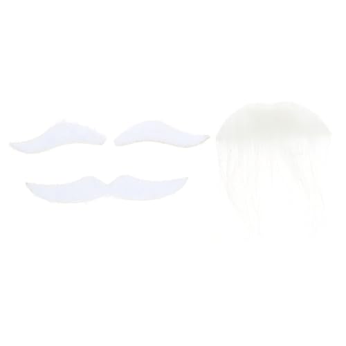 ibasenice Künstliches Bart Weiß mit Schnurrbart und Augenbrauen aus Teiliges Cosplay Prop für Halloween Party Kostüm und Theater Einfach Anzubringen und Langlebig für Verkleidung und ibasenice Künstliches Bart Weiß mit Schnurrbart und Augenbrauen aus Teiliges Cosplay Prop für Halloween Party Kostüm und Theater Einfach Anzubringen und Langlebig für Verkleidung und von ibasenice