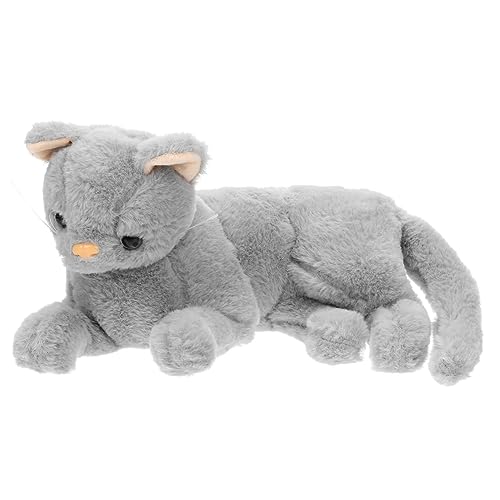 ibasenice Kuscheltier Kätzchen Animal Figures Animal-Design spielsachen für Katzen plüschkatze Katzen stofftier cat Toys gefüllte Katzenverzierung Katze Plüsch gefülltes Kätzchen Plüsch Grey von ibasenice