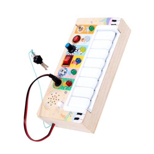 ibasenice Led-Busy-Board Haushalt Musikspielzeug Kinderspielzeug Liefert Holzspielzeug Kompaktes Kinderversorgung Zubehör Kinderaccessoire Elektronisches Bauteil von ibasenice